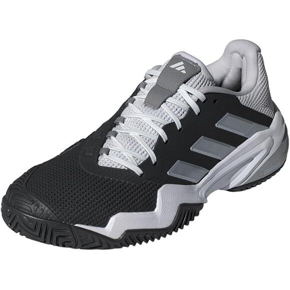 NWT adidas Men\'s Barricade 13 Tennis Sneaker, Black/White/Grey-SZ  11.5 main image 4